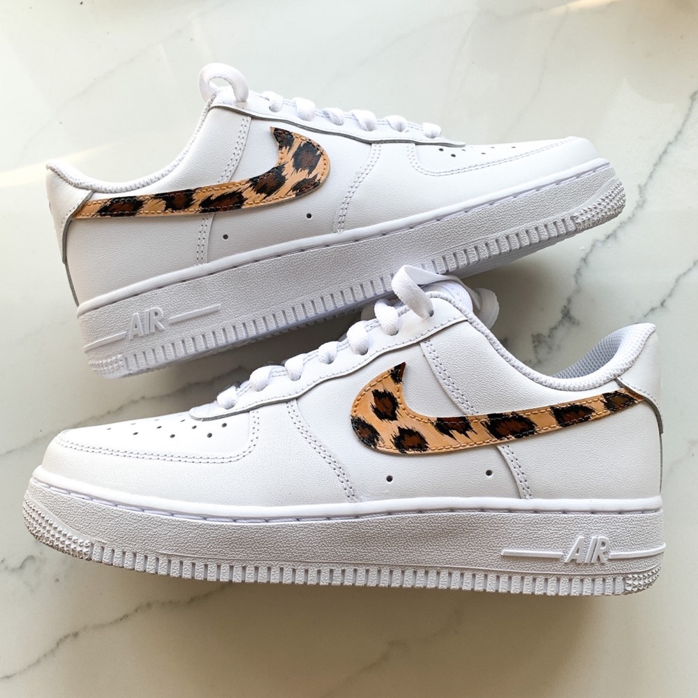 Nike air force 1 leopard pirnt custom